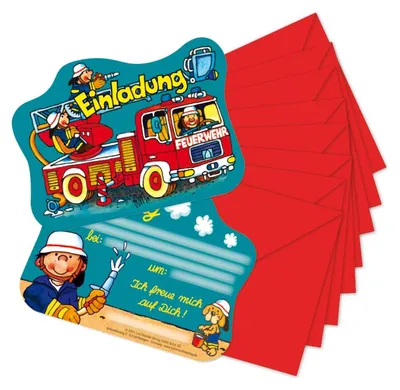 Produktbild von Lutz Mauder Verlag GmbH & Co.K Einladung Feuerwehr 8er 10