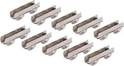 Immagine prodotto di Rotelle per porte scorrevoli, larghezza 8 mm, acciaio inossidabile, per vetro e mobili