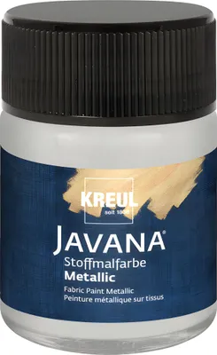 Produktbild von KREUL Javana Stoffmalfarbe Metallic Silber 50 ml
