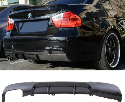 Produktbild von Sport-Performance Diffusor Carbon Design 2-Rohr passt für BMW 3er E90 E91 316-330i M-Paket 05-11