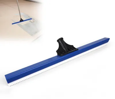 Produktbild von Epoxid Bodenrakel 60 cm – Notched 0,16" Kanten für Selbstnivellierenden Zement, Urethan & Spachtel, Profi- & Einsteiger-Bodenwerkzeug