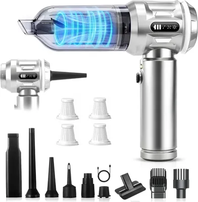 Produktbild von Citybee Handstaubsauger Akku, Mini kabellos, 25000Pa, 4-in-1, Bürstenloser Motor, 3 Saugstufen, tragbar für Auto & Zuhause