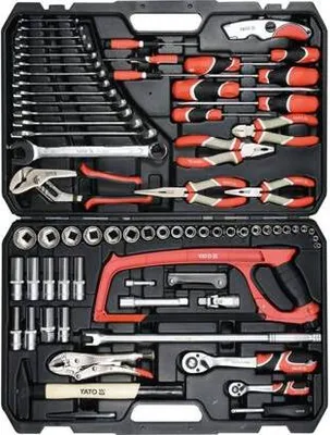 Produktbild von YATO Werkzeug-Set YT-38911 Chrom-Vanadium-Stahl Chrom-Molybdänstahl Kohlenstoffstahl Werkzeugstahl