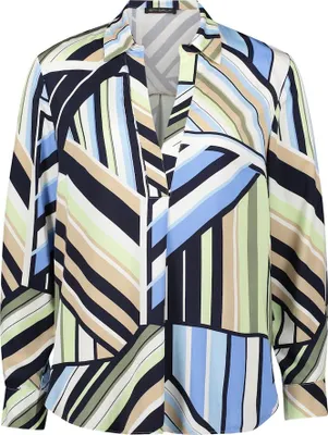 Produktbild von Bluse Lang 1/1 Arm 8850 Blue/Green Größe 48