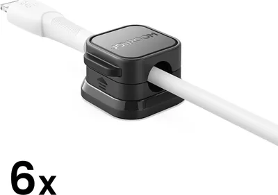 Obrázok produktu pre JOYROOM Cable Organizer Joyroom JR-ZS368, 6-Pack, Black