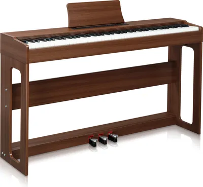 Produktbild von FCH Elektro Klavier Digital E-Piano mit 88 Tasten Hammermechanik 128 Rhythmen，braun