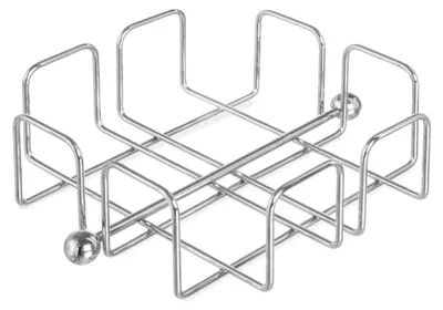 Produktbild von Serviettenhalter, Verchromter Draht, Serviettenständer, 190x190x(H65mm, Edelstahl