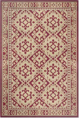 Produktbild von Regelmäßiges Muster im alten Vintage-Stil – Vinylteppich – 100x150 cm – Indoor Teppich – Flur – Pflegeleicht – Modern