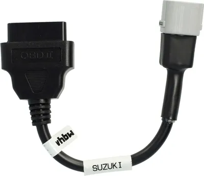 Produktbild von vhbw OBD Adapter 6 Pin auf OBD2 16Pin kompatibel mit Suzuki AN 400 (2003 - 2019), AN 650 (2002 - 2019), DL 650 V (2004 - 2019) Motorrad - 0,1 m