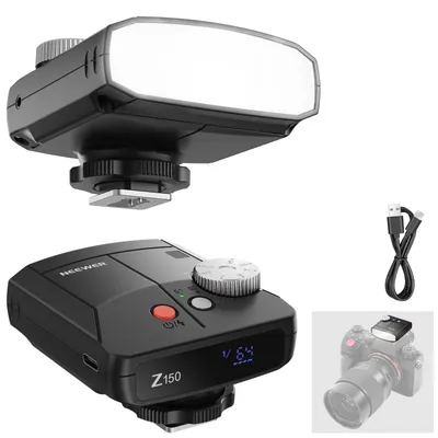 Produktbild von NEEWER Mini Kamera Blitz Licht, 20Ws GN15 1200mAh/640 Voll Leistung, Z150