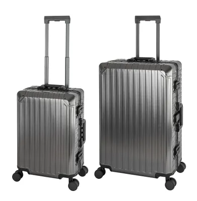 Immagine prodotto di Travelhouse Tokyo - Set di 2 valigie S+L - Alluminio rigido Grigio