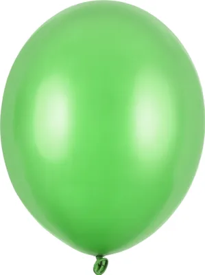 Produktbild von 10 Partystar metallic Ballons apfelgrün 30cm