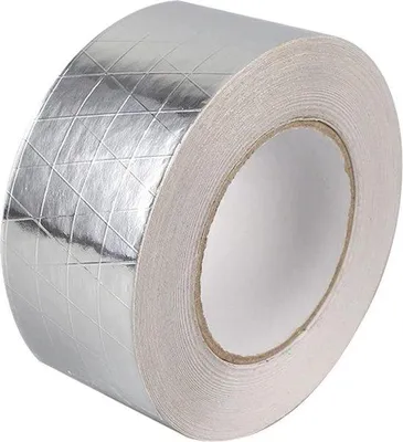 Obrázok produktu pre Teplovzdorná izolačná páska 8 cm x 25 m, hliníková, vystužená sklenenými vláknami