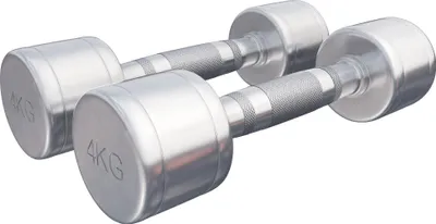 Produktbild von GORILLA SPORTS® Kurzhanteln - 2er Set, 8 kg (2x4 kg) Gewichte, Rutschfest, gerändelt, Verchromter Stahl - Hantelset, Rundhanteln, Kurzhantelset