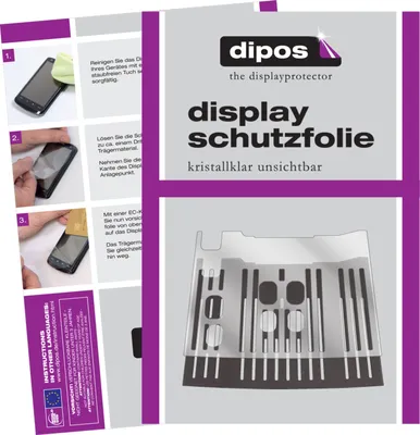 Produktbild von 2x Schutzfolie für De Longhi Dinamica Plus ECAM 370.95 S Tropfblech klar Displayschutzfolie Folie Display Schutz dipos