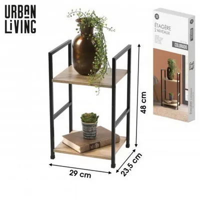 Produktbild von Urban Living COLORADO 2-Etagen Regal 29 x 23,5 H 48 cm 151493