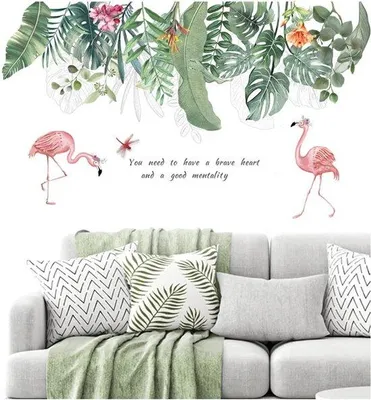 Productafbeelding van Famanu Wandstickers, tropische planten - 2 stuks