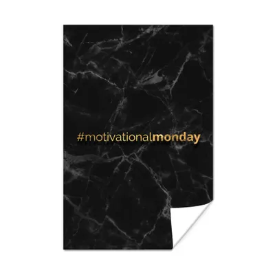 Produktbild von MuchoWow® Poster Zitat - Motivation - Gold - Marmor 40x60 cm - Plakate für die Wand - Poster Babyzimmer
