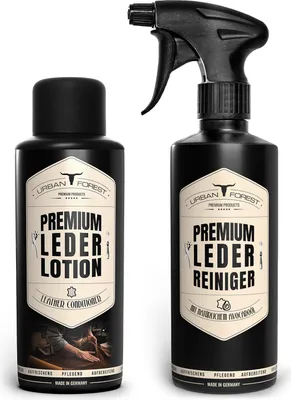 Produktbild von Lederpflege Auto SPARSET Premium Lederreiniger + Leder Lotion 2X 500ml Pflege & Versiegelung / Sofa Couch Autositze