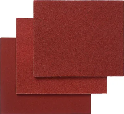 Image de Lot de 10 feuilles abrasives pour ponceuse manuelle, grains assortiment