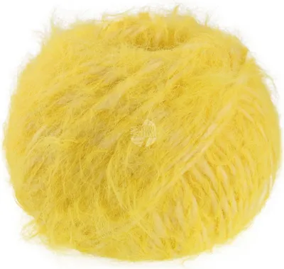 Produktbild von Lana Grossa BASTA 50 g Garn im Fake Fur Look mit Franseneffekt 100 m Farbe 031 - Gelb
