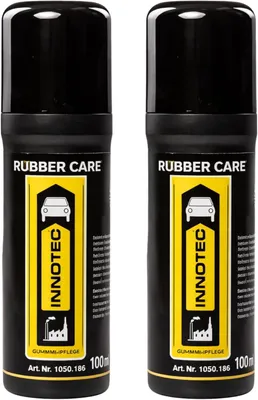 Immagine prodotto di 2 pezzi INNOTEC Rubber Care 100 ml – Rullo per la cura della gomma per la manutenzione di guarnizioni di veicoli, guarnizioni delle portiere, telai delle finestre e altre superfici in gomma