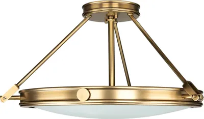 Immagine prodotto di Plafoniera in ottone bianco E14 vetro metallo Lampada da soffitto Art Nouveau