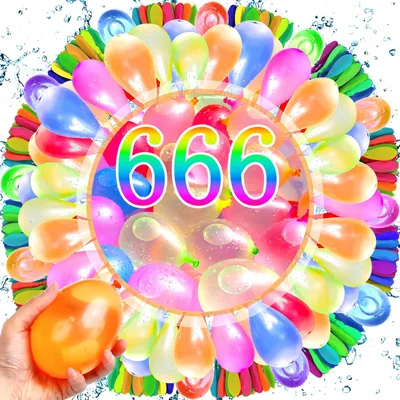 Immagine prodotto di Palloncini ad acqua, 666 pezzi, per giochi d'acqua