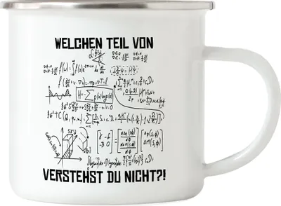 Produktbild von Welchen Teil Der Formel Verstehst Du Nicht Emaille Tasse Lustige Geschenkidee Mathematiker Physiker Ingenieur