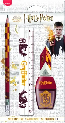 Produktbild von Maped Schreibset HARRY POTTER GRYFFINDOR 4-teilig auf Blister