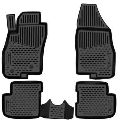 Image de ELEMENT Tapis de sol 3D en caoutchouc compatibles avec Fiat Punto, à partir de 2005 | 4 pièces