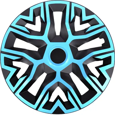 Produktbild von Radkappen Radzierblenden (4Stück) 14 Zoll azure/schwarz THE BEST Z552540