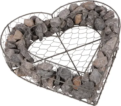 Produktbild von UNUS® Herzgitter Herz Deko Allerheiligen Grabschmuck Grabgestaltung Dekoration