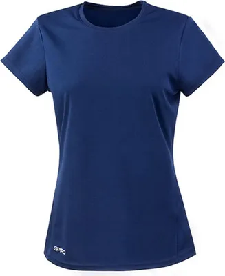 Immagine prodotto di SPIRO S253F | Maglietta sportiva da donna ad asciugatura rapida +molto leggera - Colore: Navy - Taglia: M (38)
