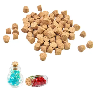 Obrázek produktu pro TRANKIELO® - 150 znovupoužitelných korkových zátkek z přírodního korku – Kuželovitý design – Ekologické a bezpečné