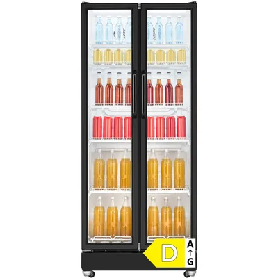 Produktbild von Bomann® Glastür-Kühlschrank | 545 L | MultiAirflow | LED | Flügeltüren | 5 Ablagen | KSG 7294
