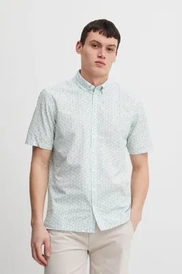 Produktbild von CASUAL FRIDAY CFAnton AOP shirt Herren Kurzarmhemd Herrenhemd Hemd Button-Down-Kragen Gemustert Regular Fit