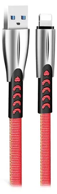 Image de ColorWay Kábel USB Apple Lightning (zink alloy) 2.4A 1m - rouge