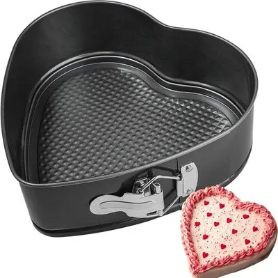 Productafbeelding van Kamehame Springvorm Hartvormige Cakevorm 26 cm Bakvorm Antiaanbaklaag