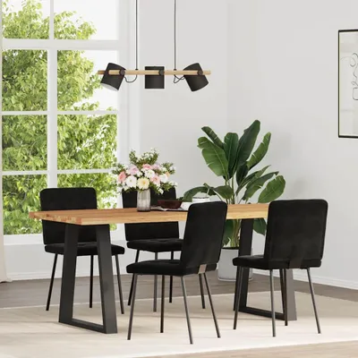 Produktbild von vidaXL Esszimmerstühle 4 Stk. Schwarz Samt