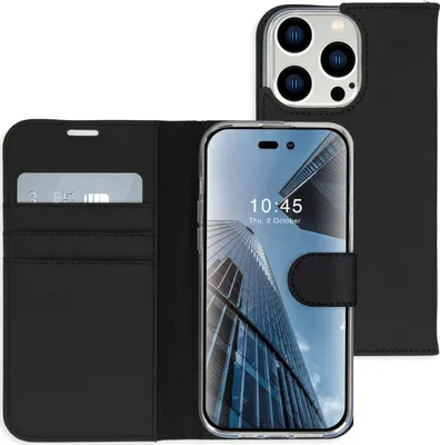 Image de Accezz Wallet Softcase Bookcase pour l'Apple iPhone 14 Pro Max - Noir
