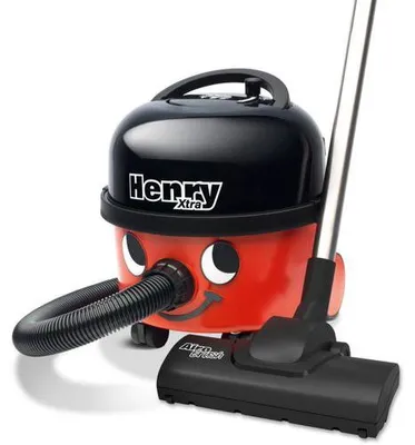 Produktbild von Numatic Bodenstaubsauger HENRY Xtra HVX160-11 inkl. zusätzlicher Turbodüse & Parkettdüse (620 W, mit Beutel, 10 m Kabel, Farbe rot)