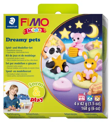 Zdjęcie produktu dla Staedtler FIMO 8034 28, Zestaw do modelowania z brokatem dla dzieci, Glina, Wielobarwny