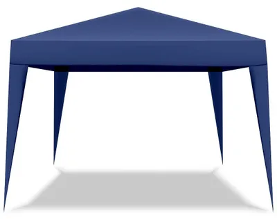 Immagine prodotto di Gazebo richiudibile 3x3 pieghevole a fisarmonica automatico mercato tenda con sacca colore blu