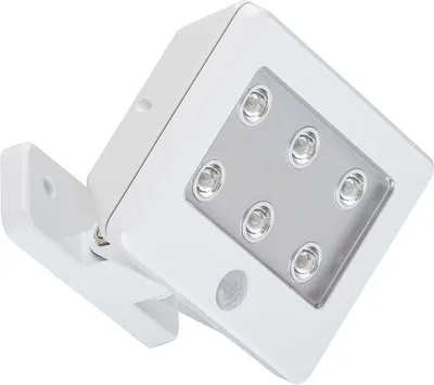 Produktbild von Außenleuchte Außenlampe Bewegungsmelder schwenkbar Batterie IP54 weiß Briloner