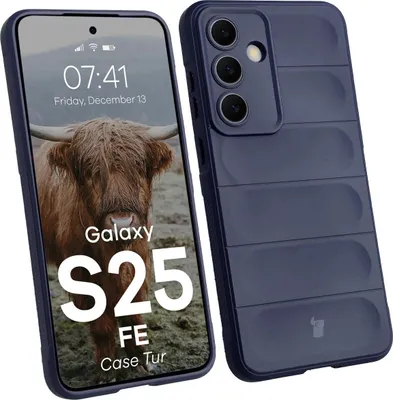 Produktbild von Robuste Handyhülle für Galaxy S25 FE, Bizon Case Tur, Dunkelblau