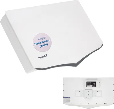 Produktbild von Humax mobile Flachantenne H40D, 1 Teilnehmer, Single LNB, Montagematerial, weiß