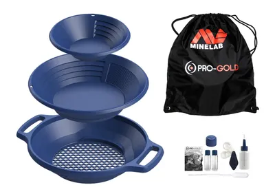Obrázok produktu pre Sada ryžovacích panví Minelab PRO GOLD – kompletný set na ryžovanie zlata | Oficiálny CZ/SK Distributor