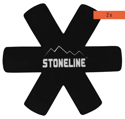 Immagine prodotto di STONELINE® Set di 2 protezioni per padelle da 38 cm | Nero