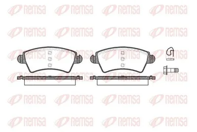 Produktbild von REMSA 0726.10 Bremsbeläge Satz Vorne Bremsklötze passend für PEUGEOT 206 Schrägheck (2A/C) 206 CC (2D) 206 SW (2E/K) 206 Stufenheck